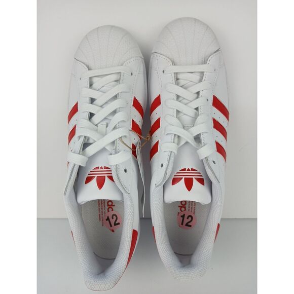 Adidas Superstar Men\'s Size US 12 Athletic Shoes White/Red Sneakers IG9367 New main image 8